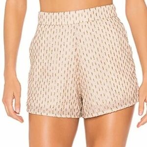 SHOW ME YOUR MUMU Simone Glitter Sequin Shorts in Champagne sz. Small